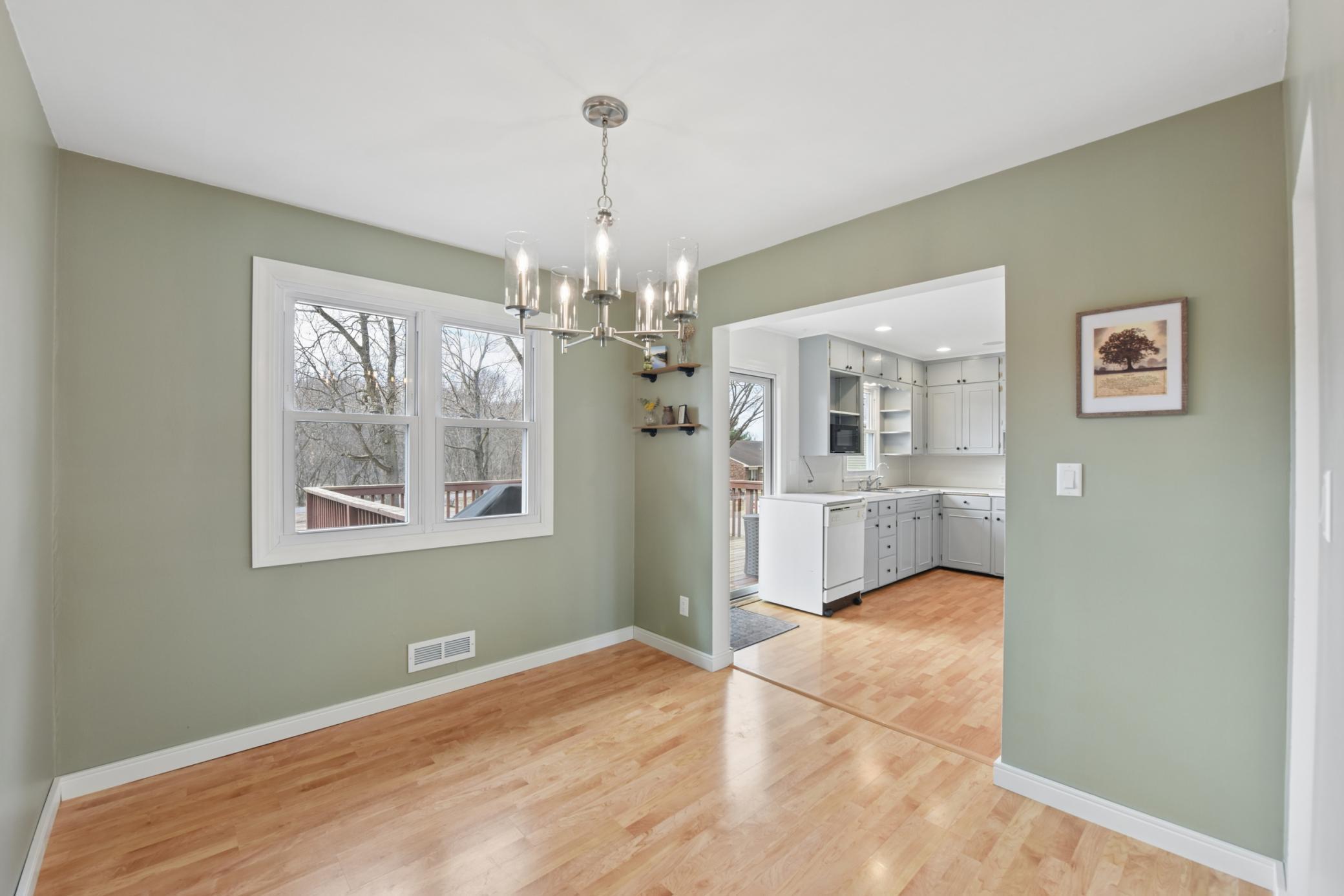 The dinning area was previously used as a 3rd bedroom that could be converted back if desired.