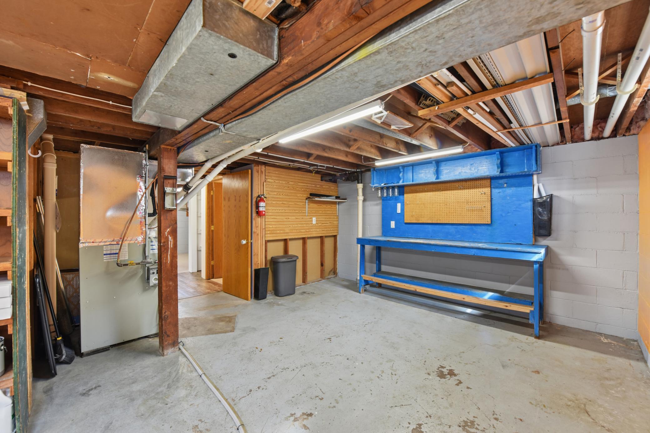 Garage entry from the home and lower level hallway.
