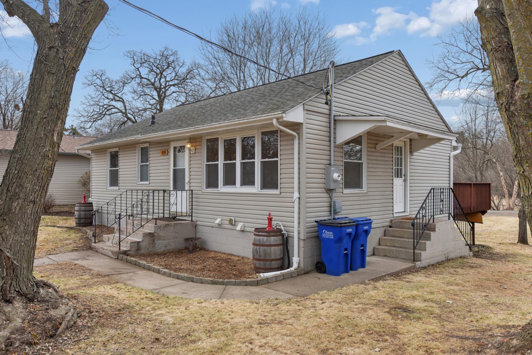 Move in ready home with maintenance free exterior & updated windows.