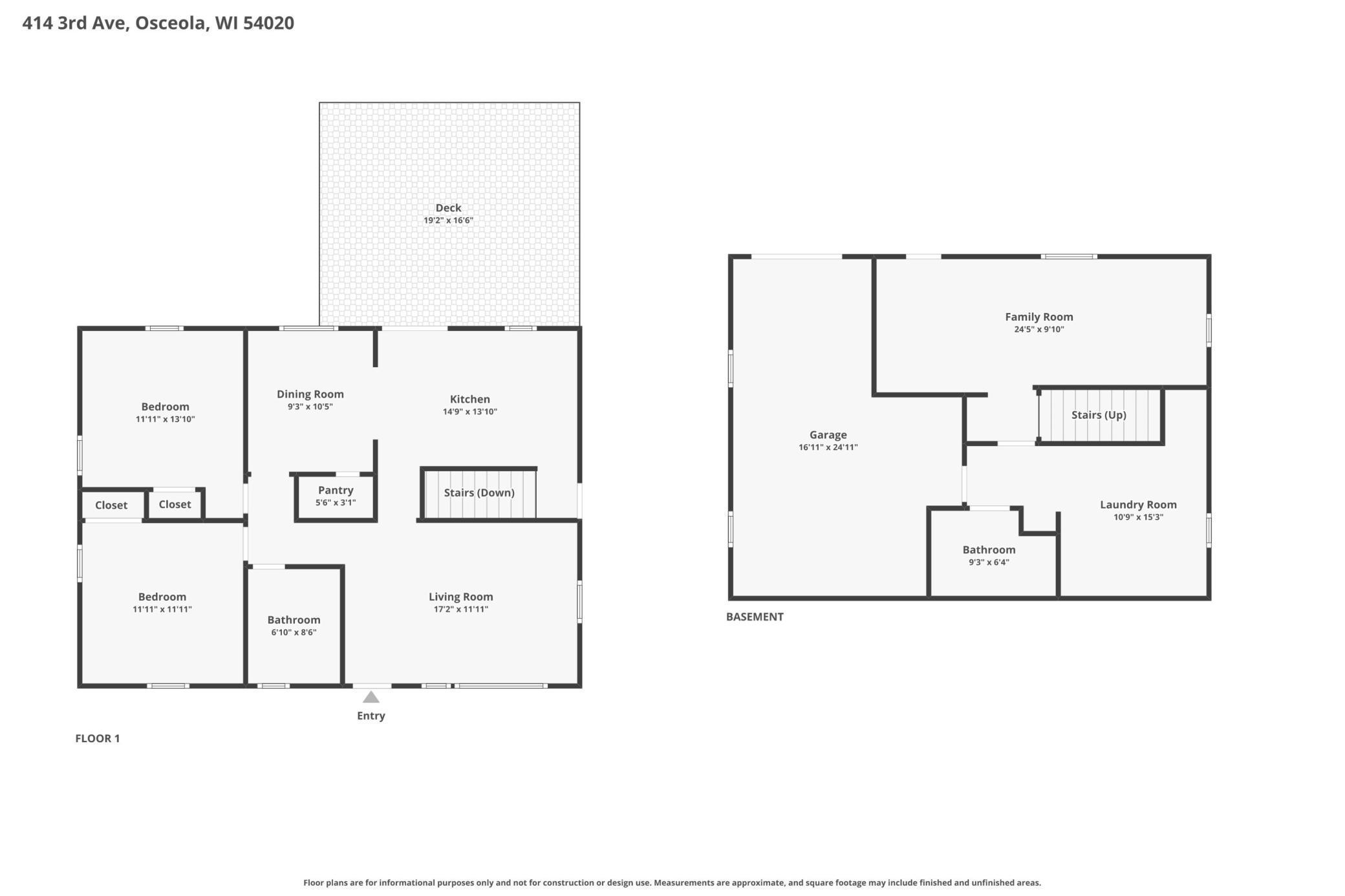 Combined floorplan