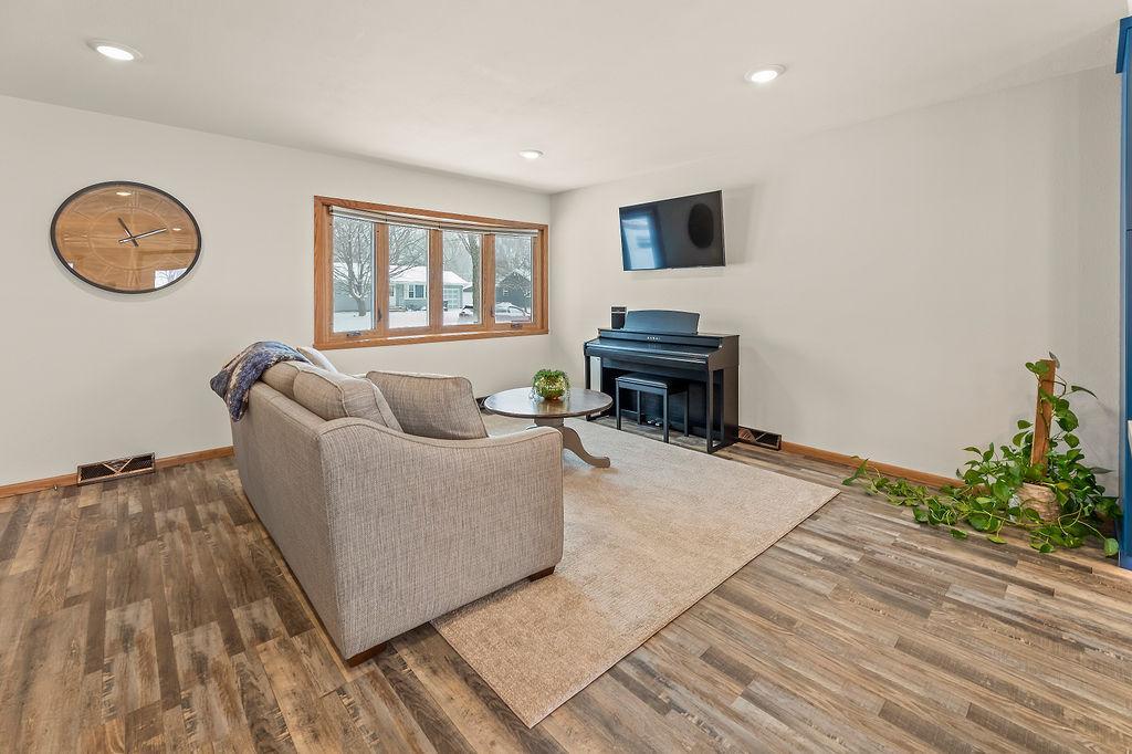 Living Room features a lovely bay window out to front