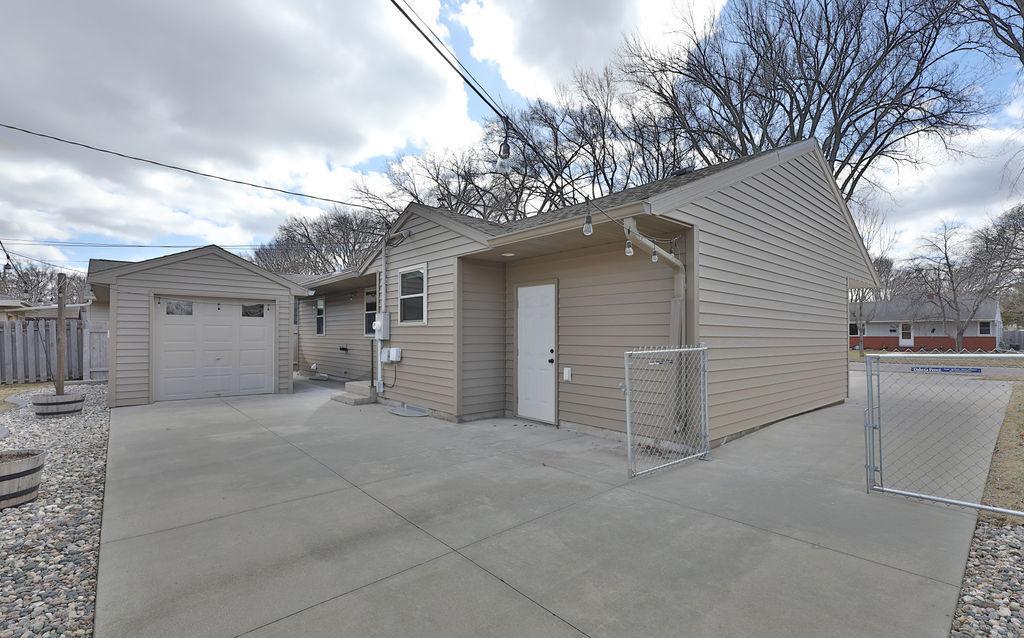 Gate to backyard & access to garage