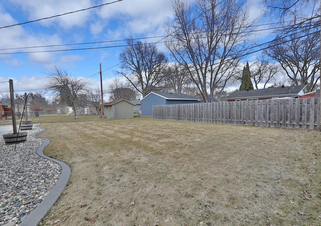 Spacious backyard