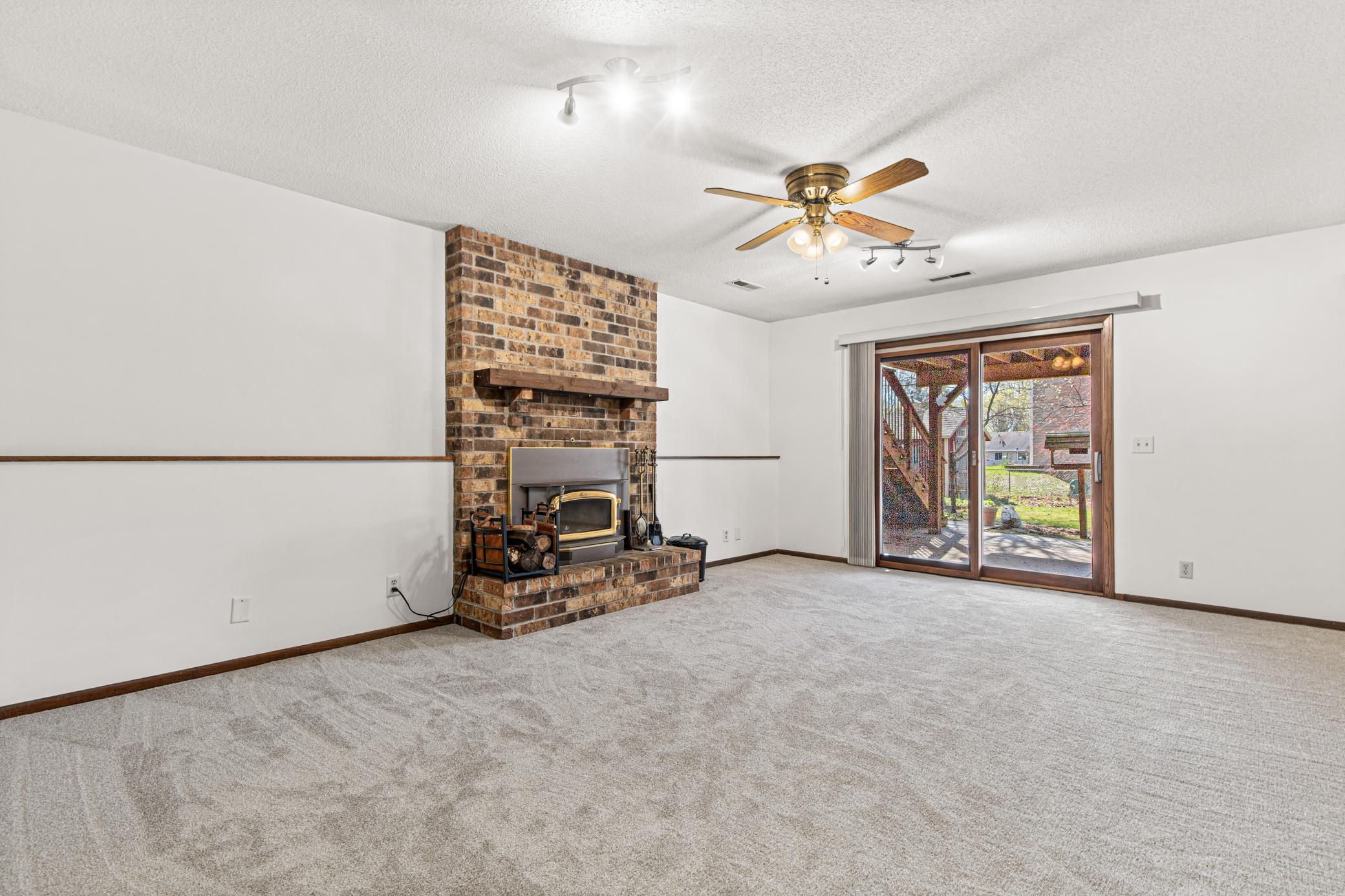 Lower Level Walkout to Shaded Patio