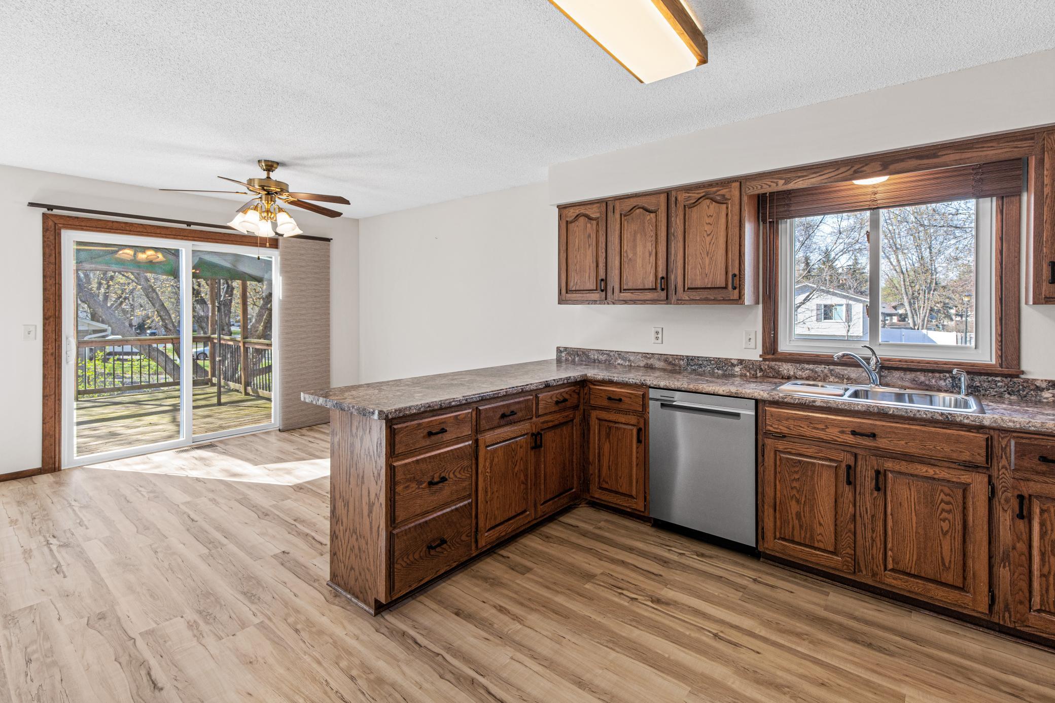 Open Kitchen with lots of Natural Light