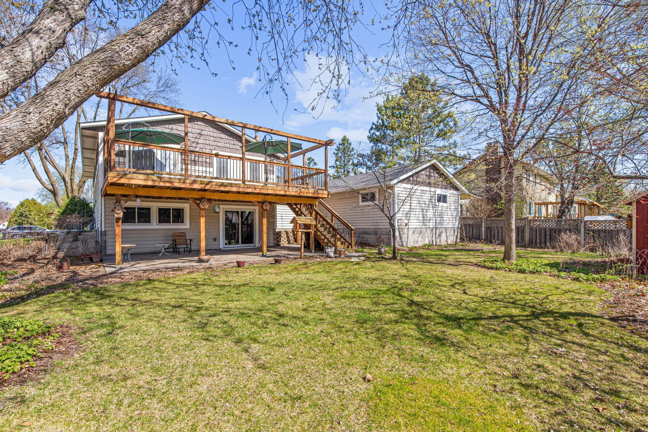 Large fully fenced backyard