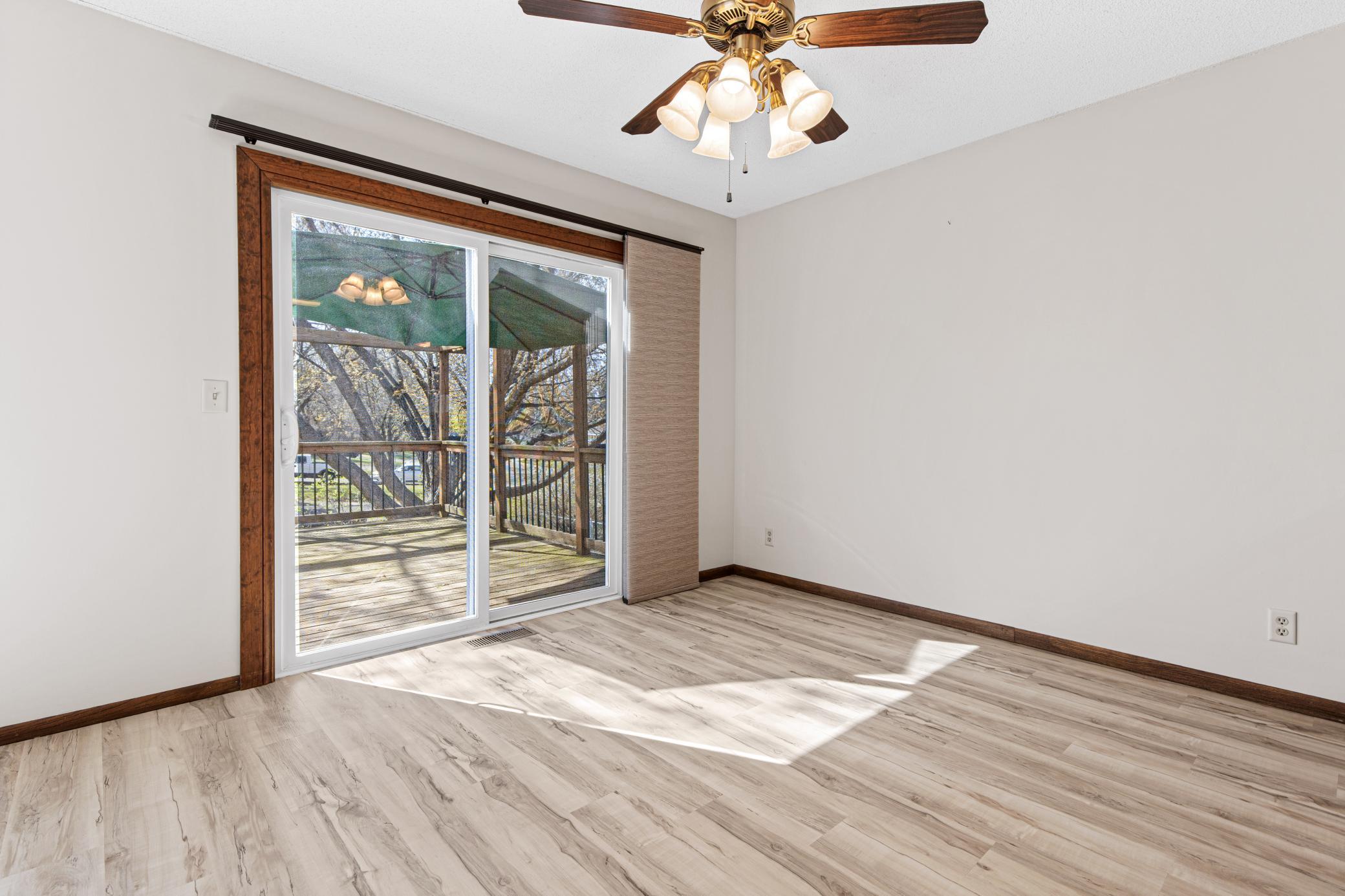 Huge Dining Space with Walk-out to Deck