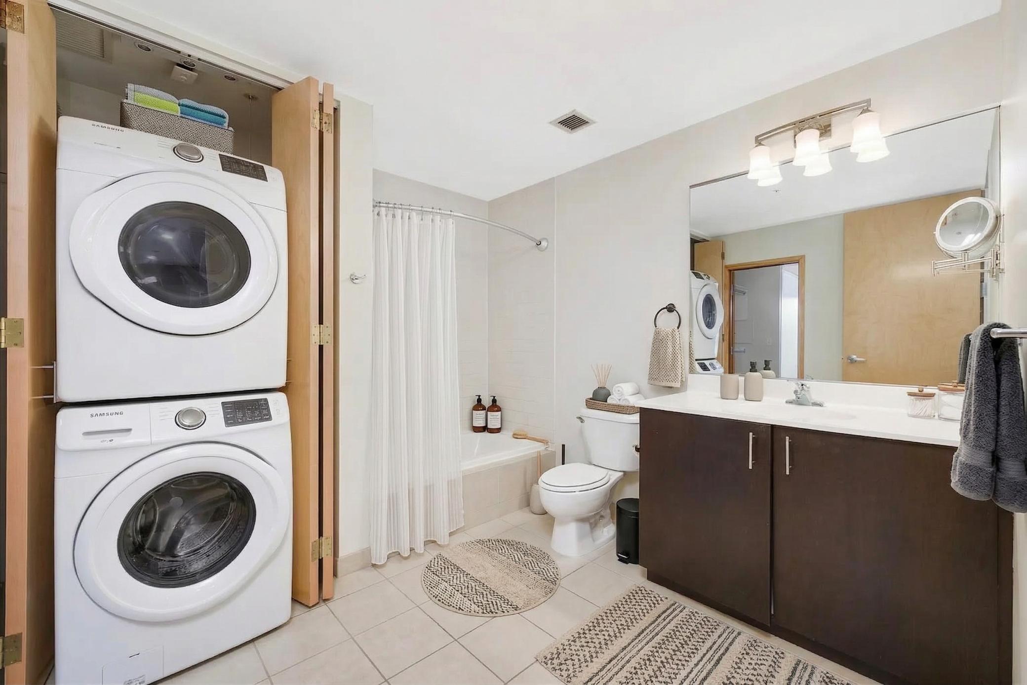 ** bathroom - virtually staged **