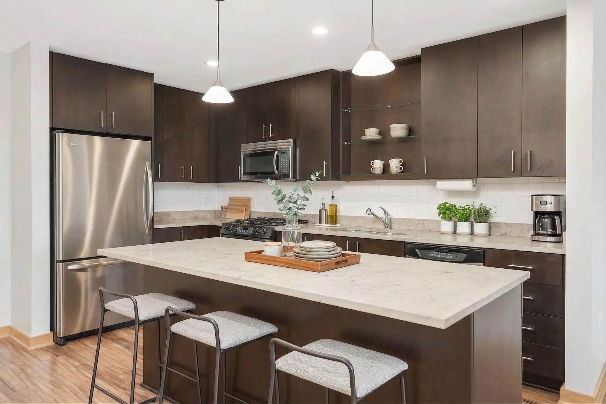 ** kitchen - virtually staged **