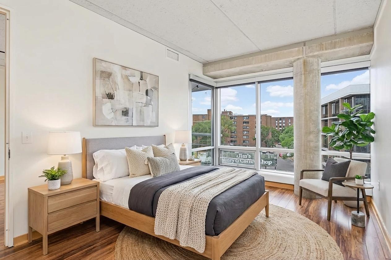 ** bedroom - virtually staged **