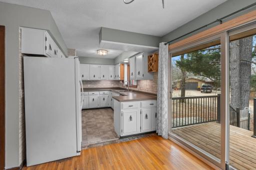 Ample counter and cabinet space for kitchen storage!