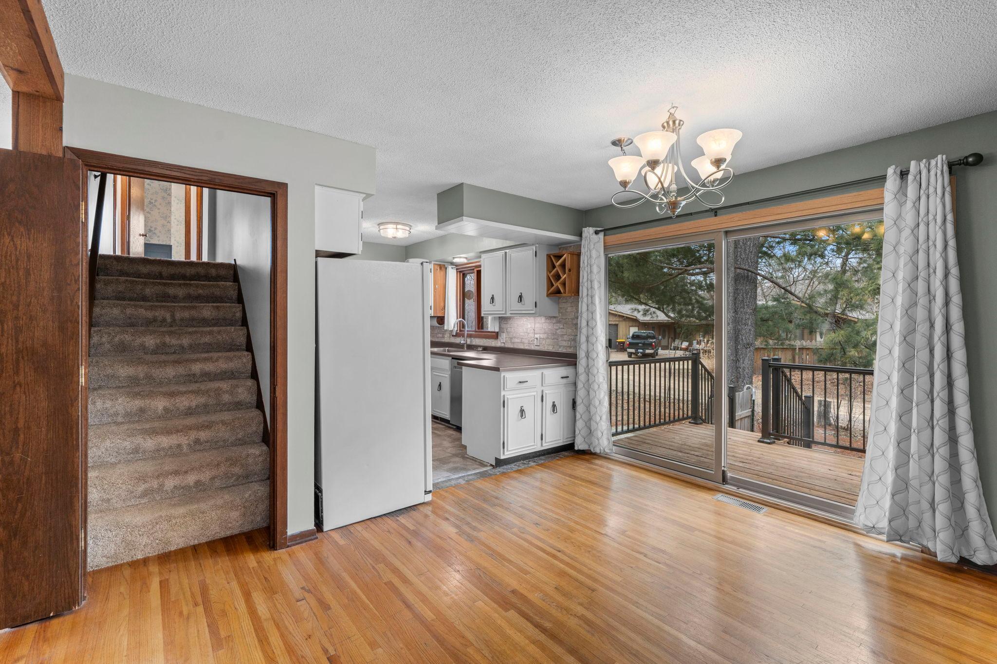 Easy kitchen access off dining room!