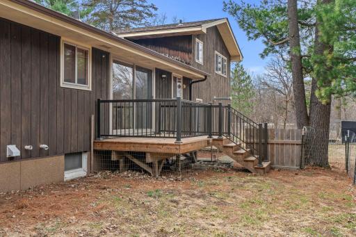 Back deck is perfect for evening relaxation.