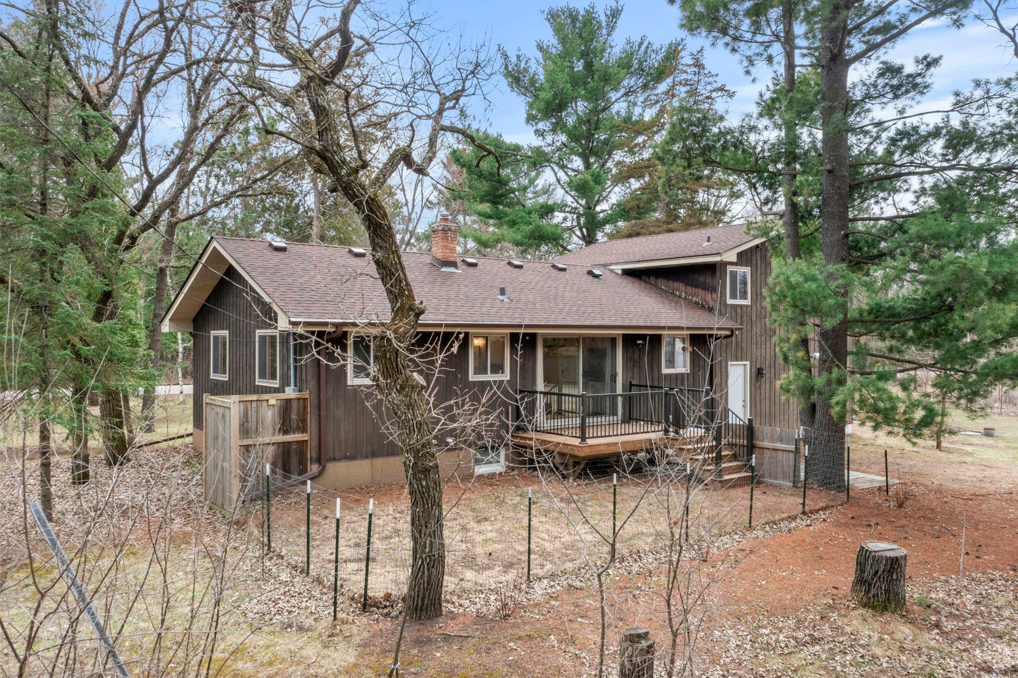 Fenced portion of your yard allows for kiddos and pets to play without worry.