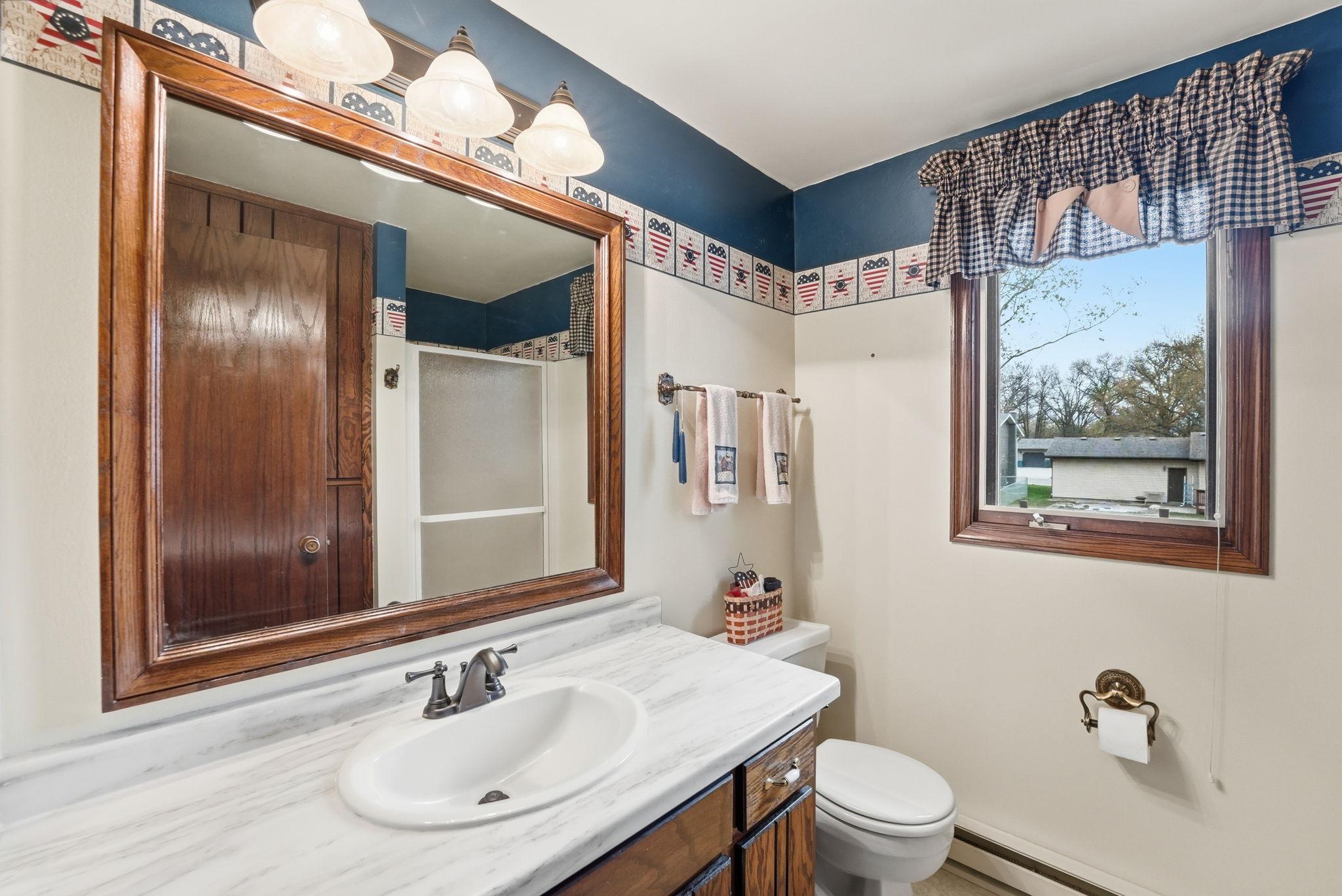 Upper level 3/4 bathroom.