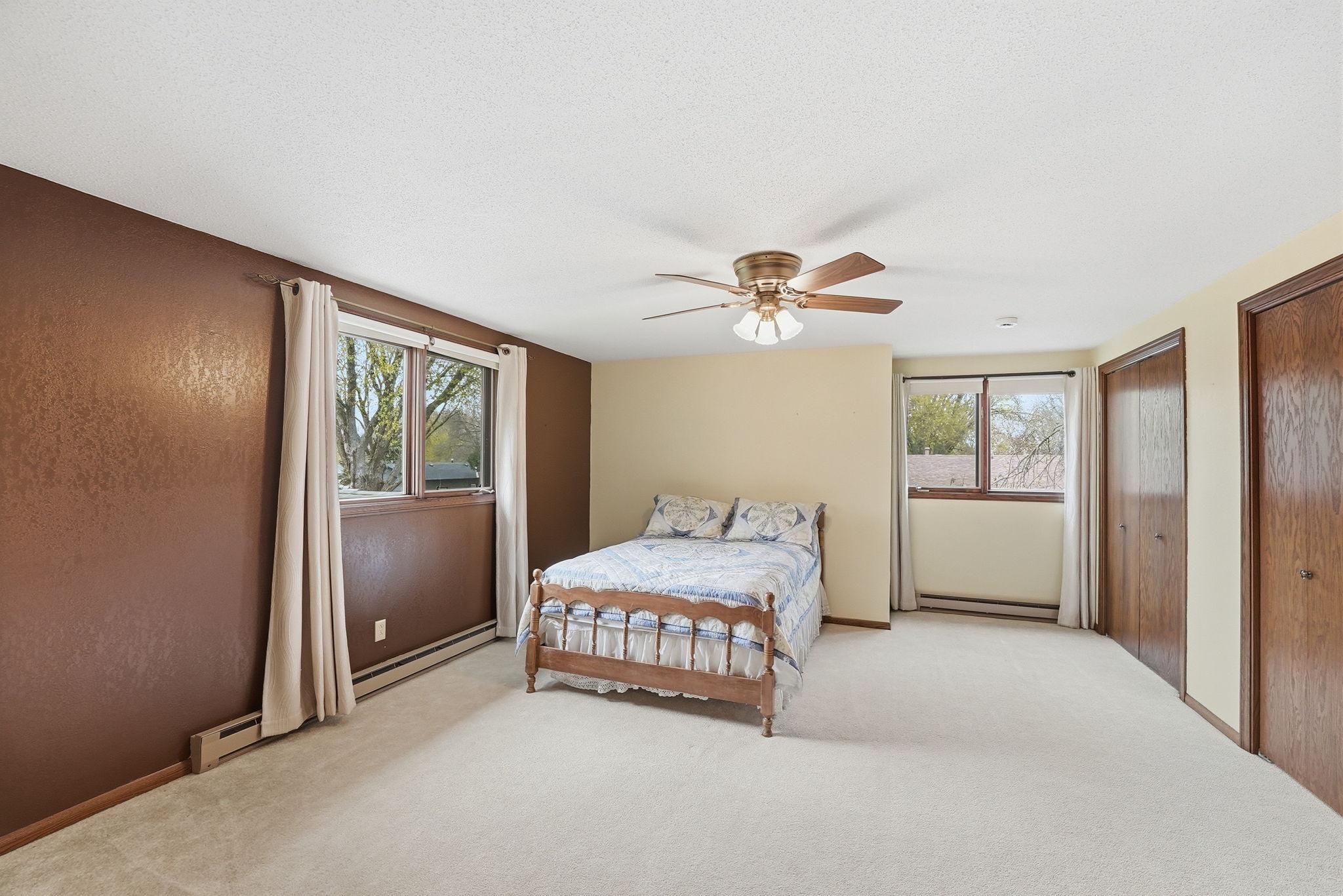 This home boasts 2 large upper bedrooms.