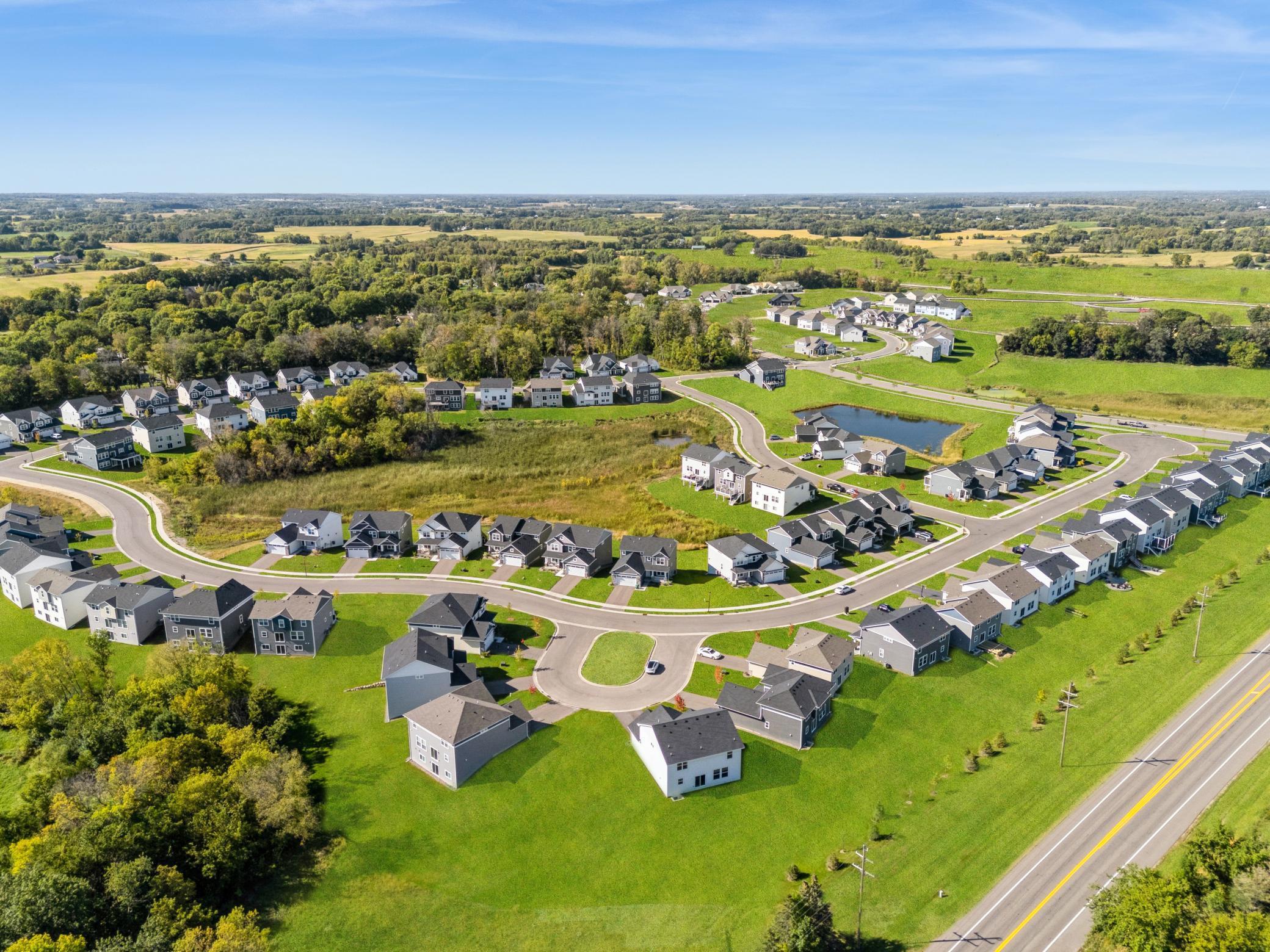 An aerial view of community.