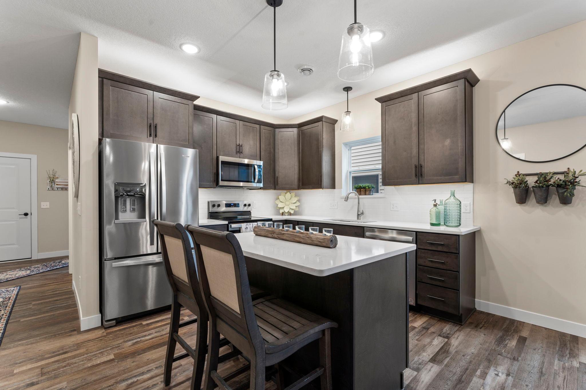 Soft close doors and drawers are standard along with dove tailed construction of the drawers.