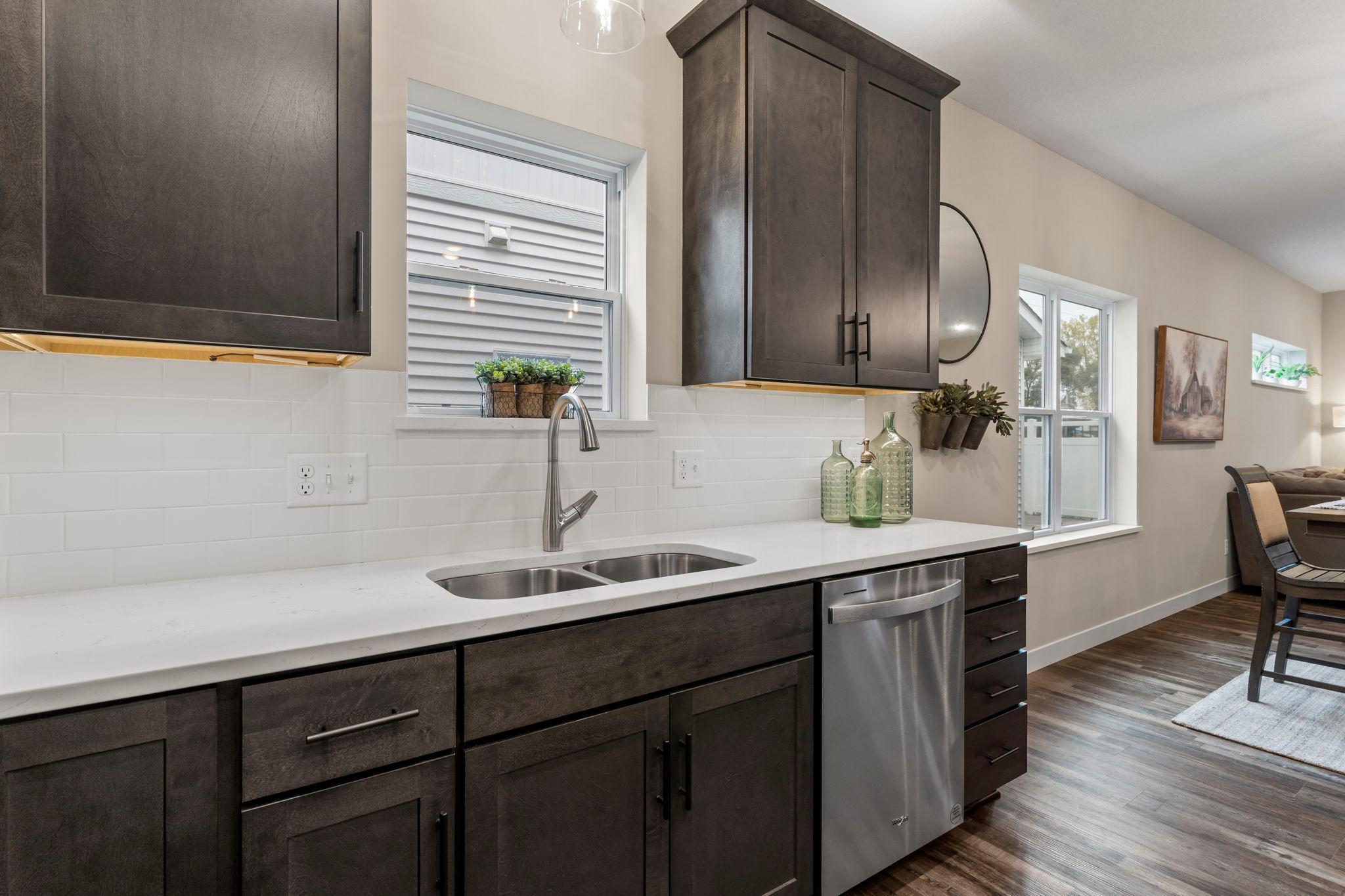 Enjoy the natural light coming in the windows and we added the upgraded under & over cabinet lighting also.