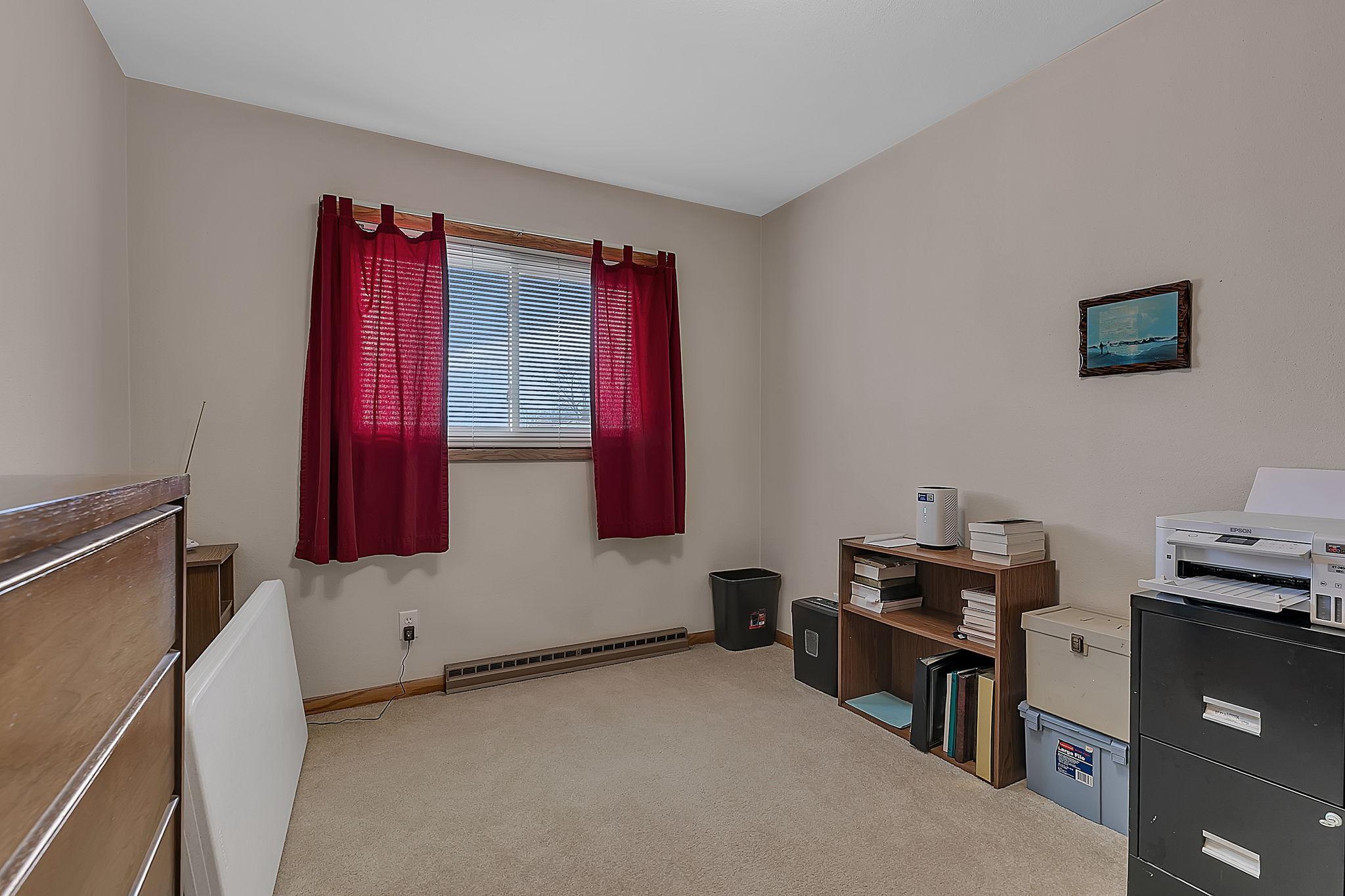 3rd upper level bedroom currently being used as an office space.