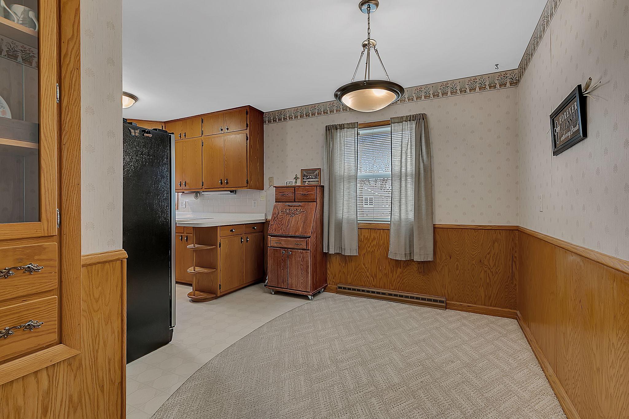 Intimate dining space adjacent to the kitchen.