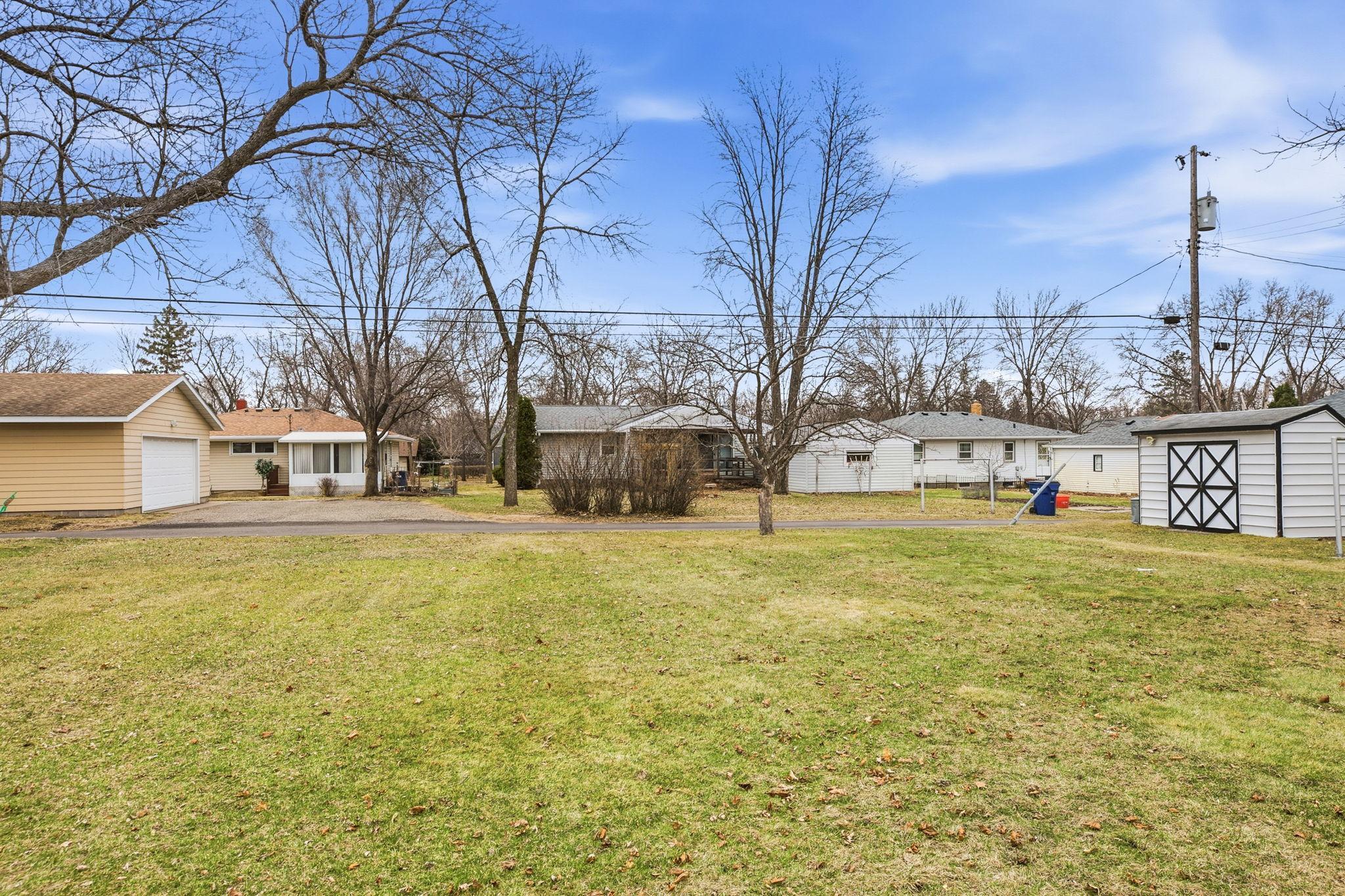 Yard space for all your outdoor activities.