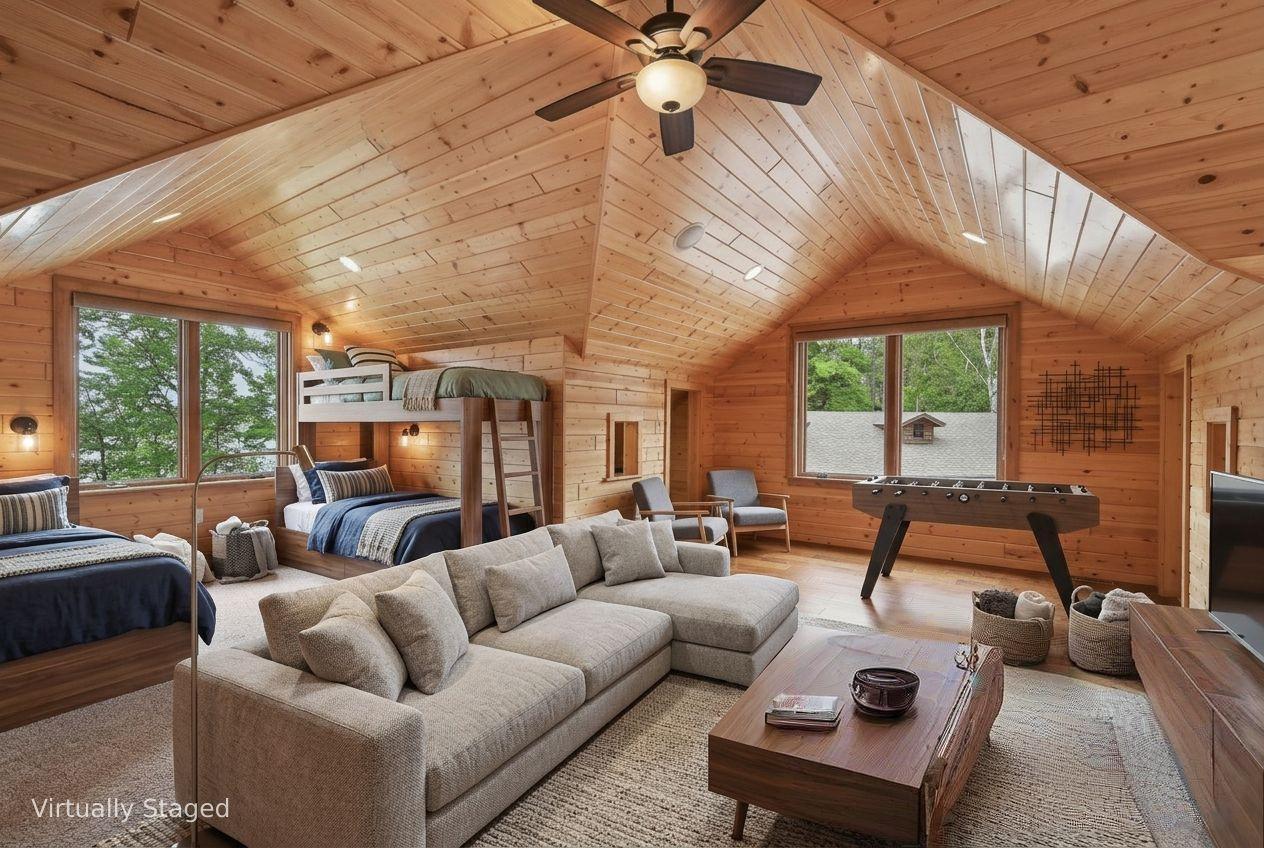Unique bonus room has flexible spaces to suit your needs. Virtually staged