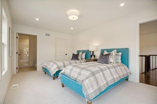 Bedroom 4 with private 3/4 bath and walk-in closet