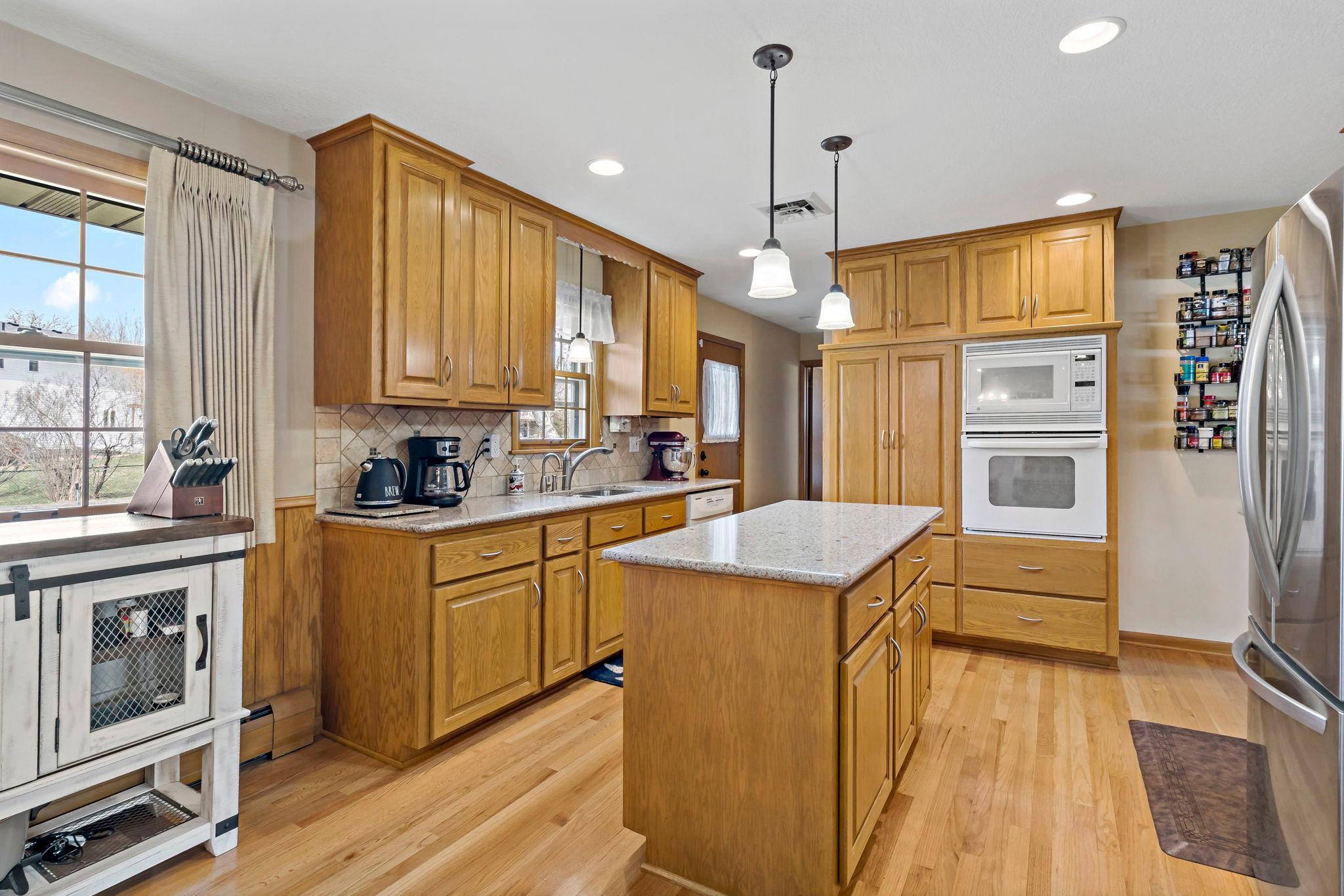 Tons of cabinets and counter space