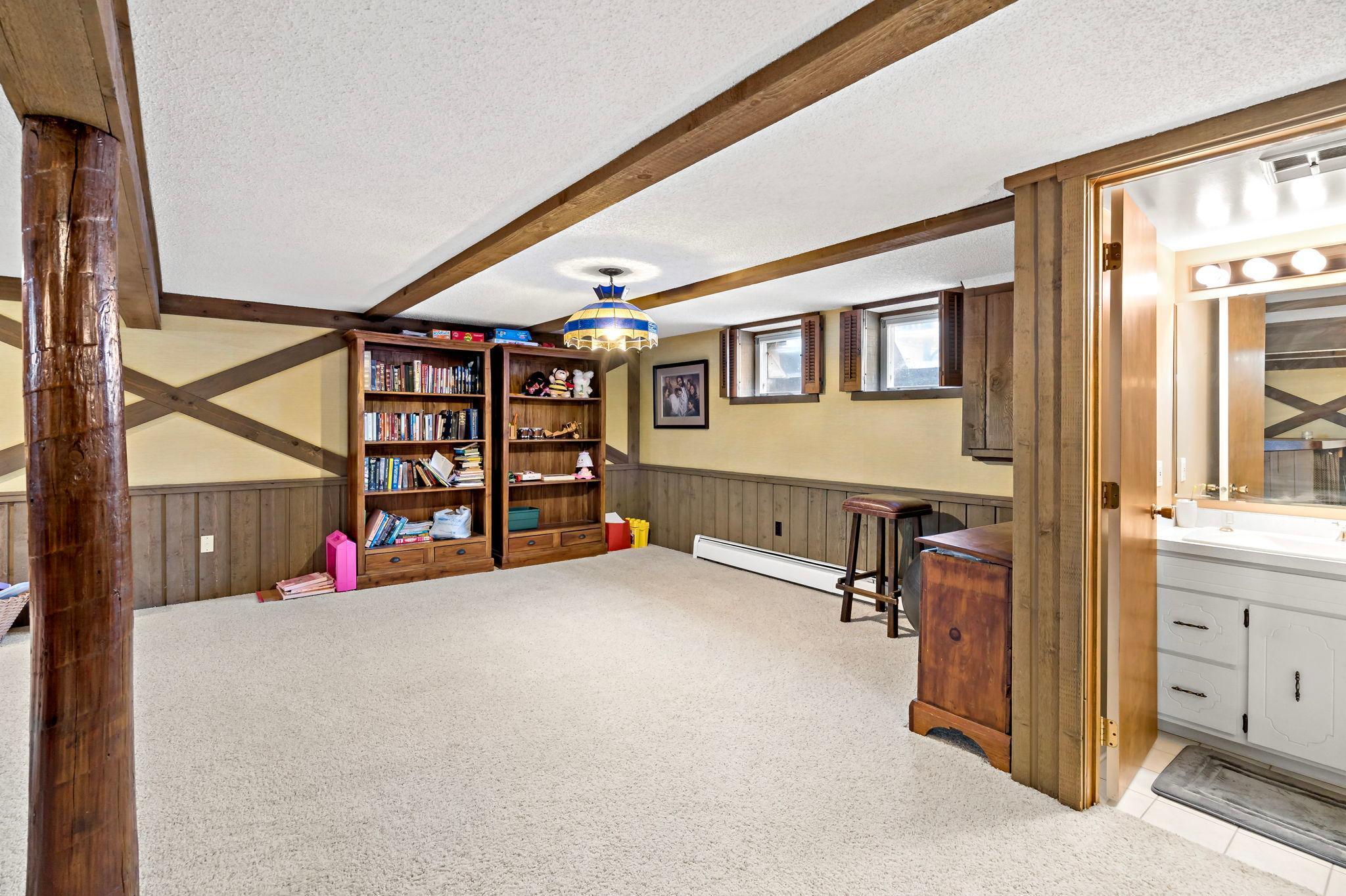 Family or game room area.