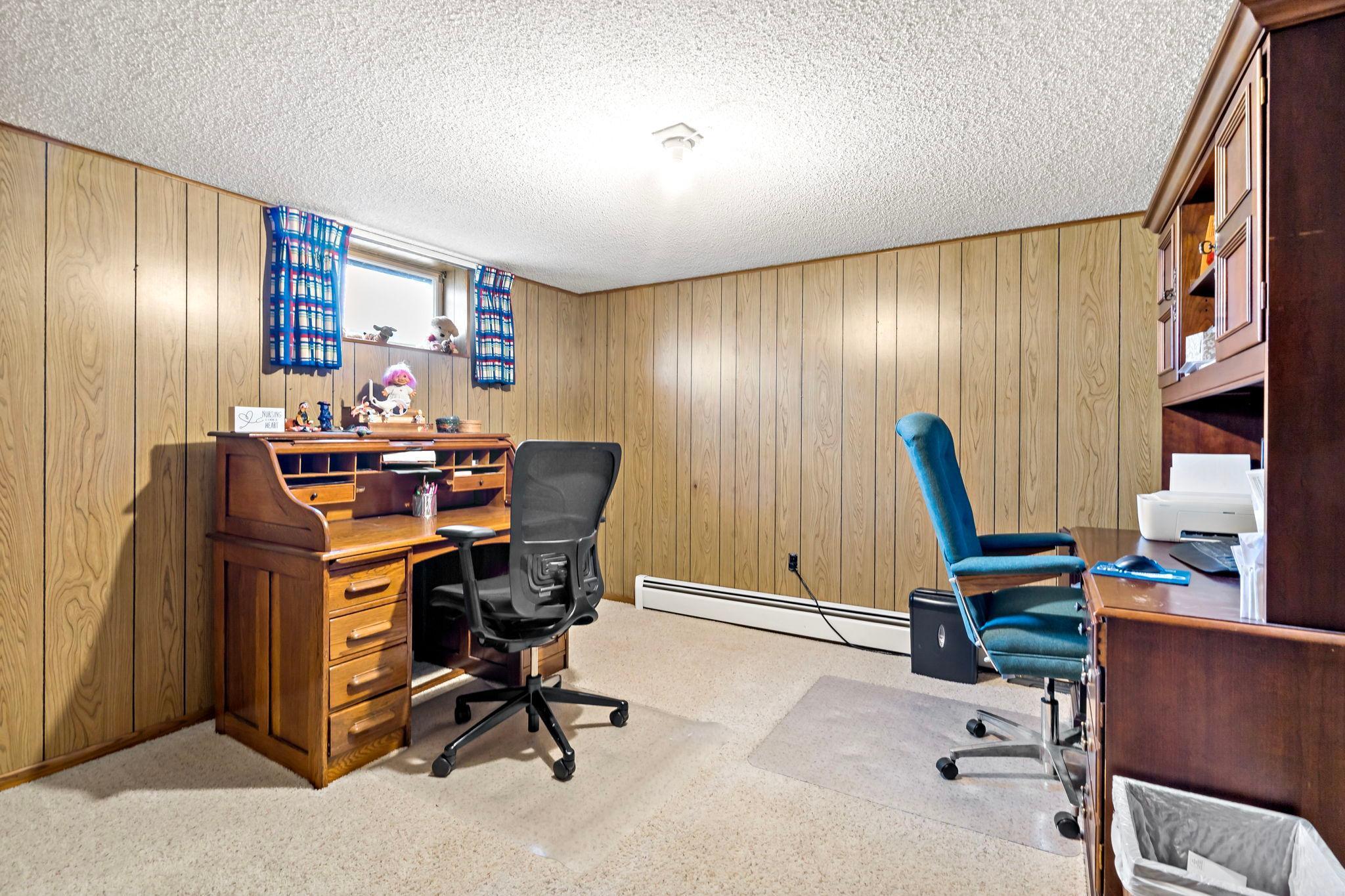 Lower level non-conforming bedroom or office.