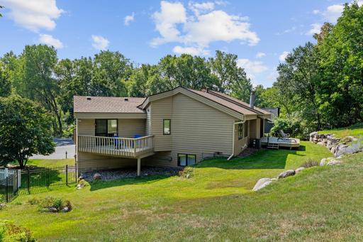 A private deck just off the primary suite creates a peaceful retreat.