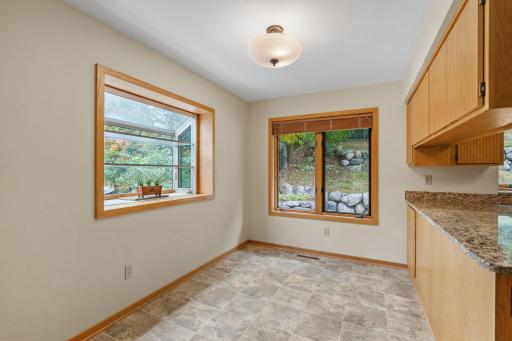 An eat-in dining area keeps everyday meals close to the heart of the kitchen.
