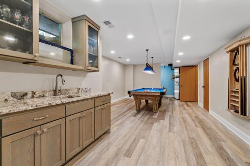 The newly finished lower level expands the homeâs living space with room for entertaining, relaxing, and recreation.