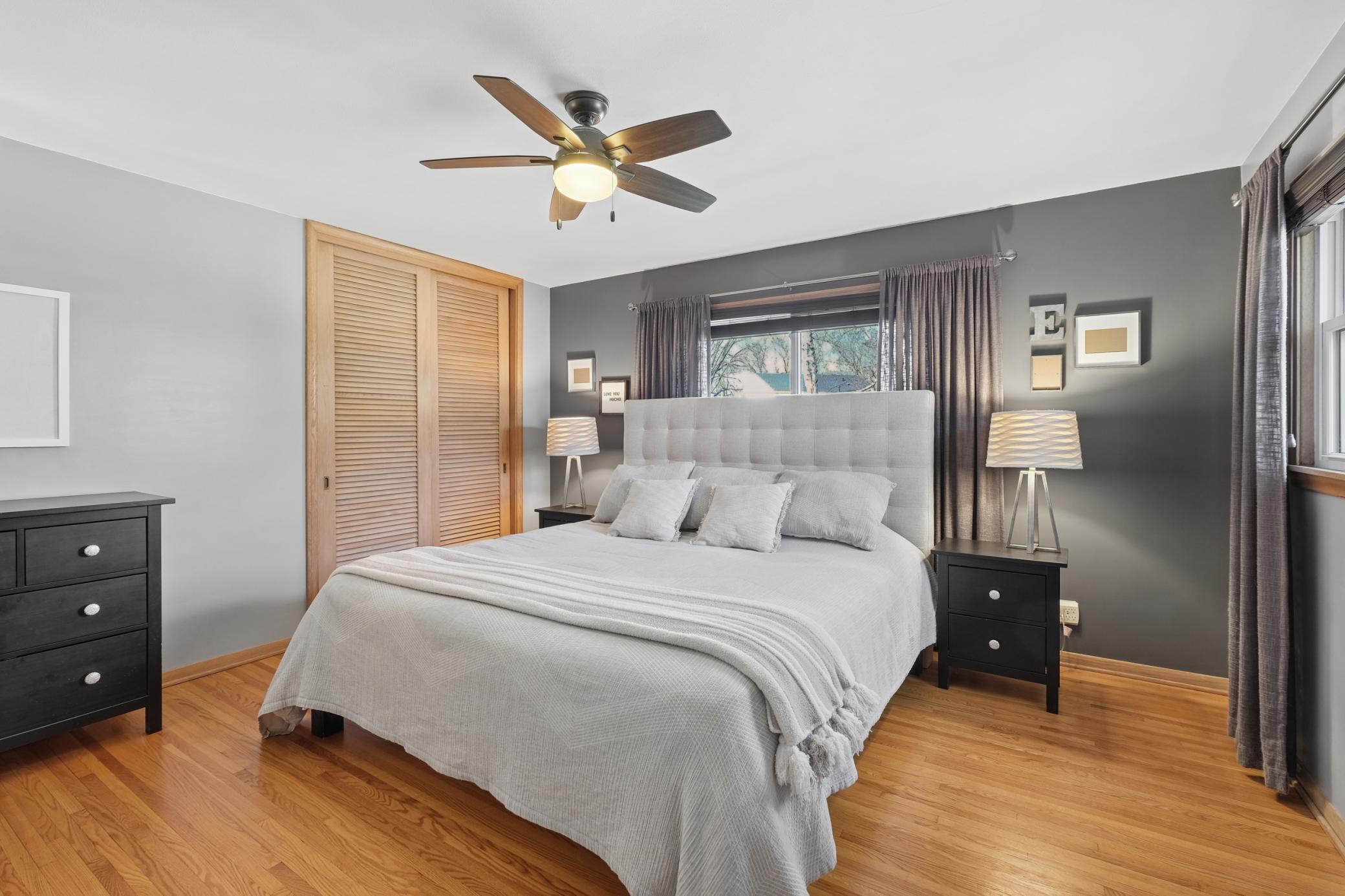 Gleaming hardwood floors