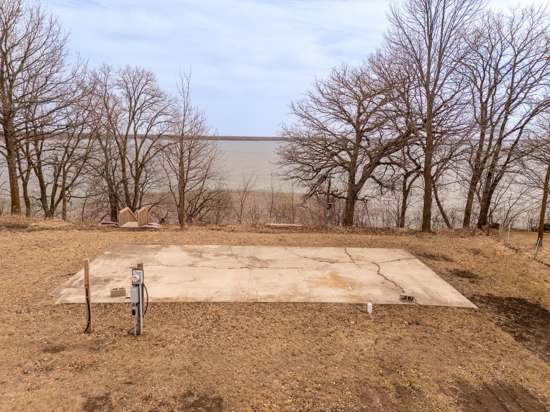 Concrete RV pad electric