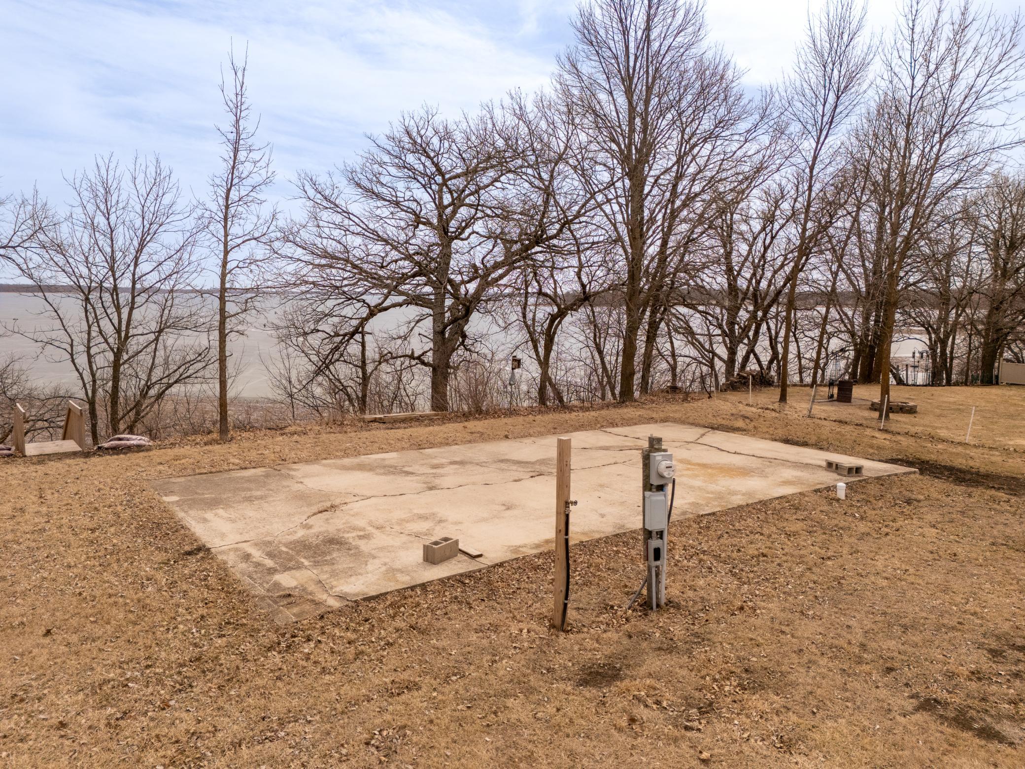 Concrete RV pad electric