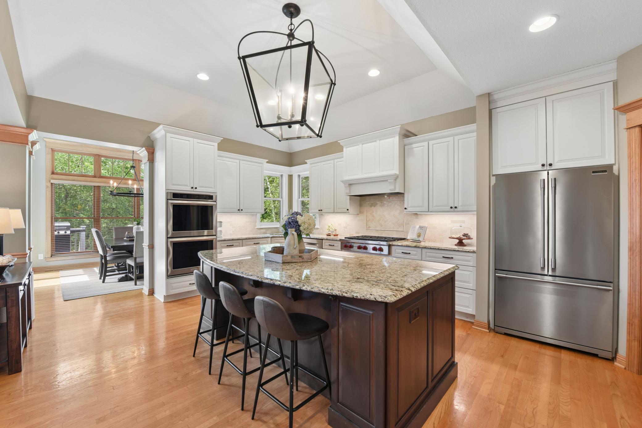 Dream kitchen has been renovated by award winning Ispiri Design: Double ovens, microwave, Wolf gas cooktop and French door fridge