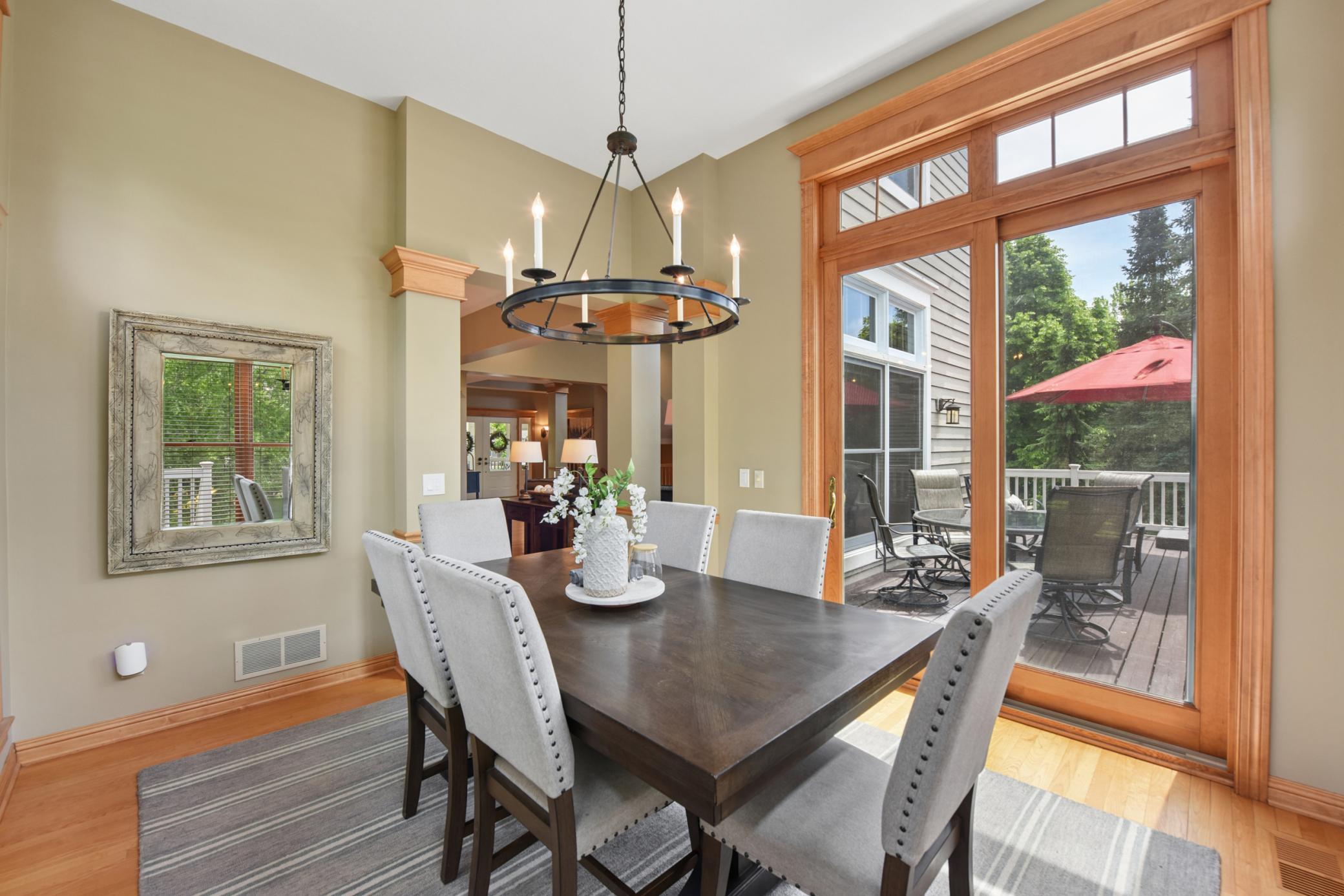 Tall ceiling and oversized patio door