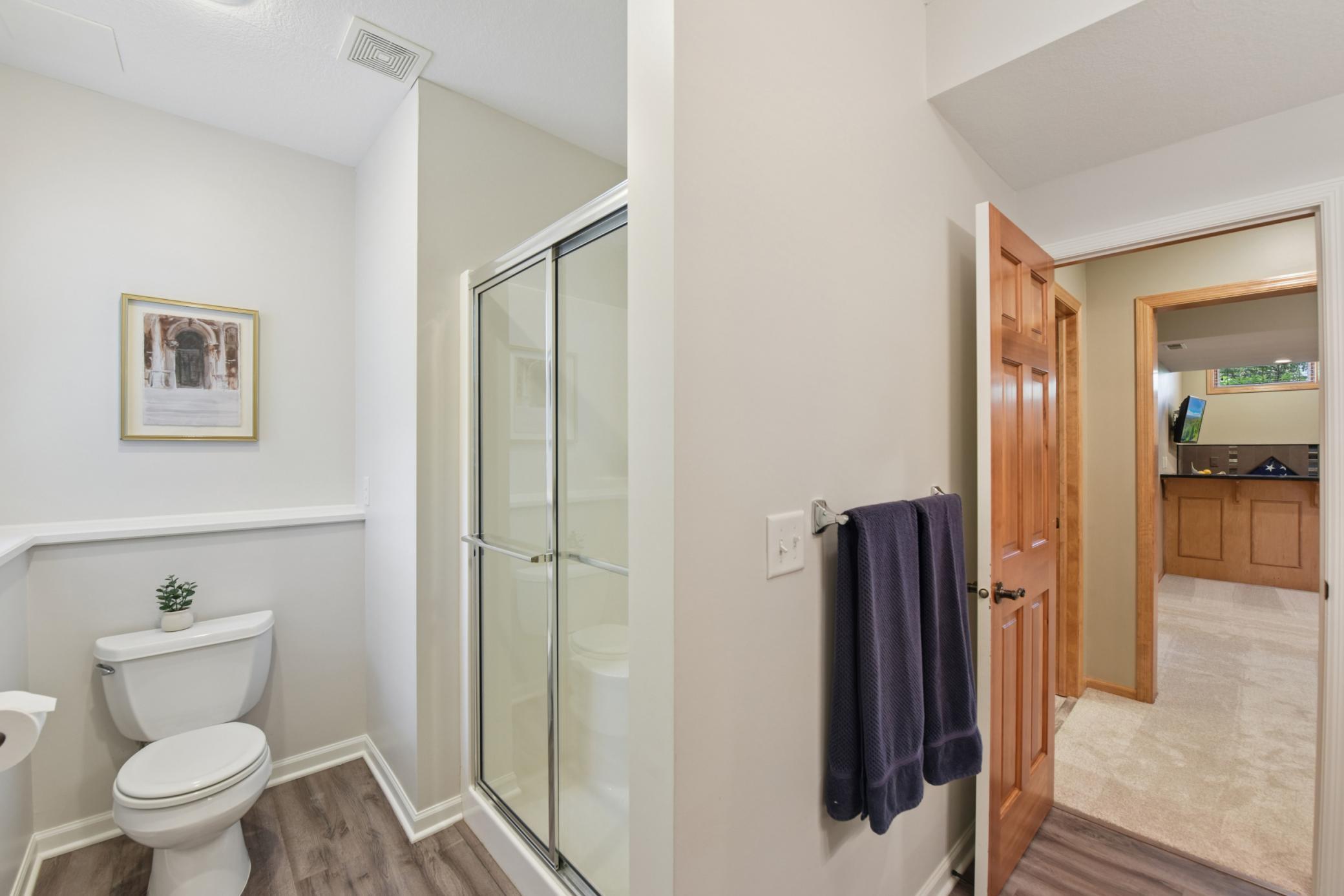 with own shower