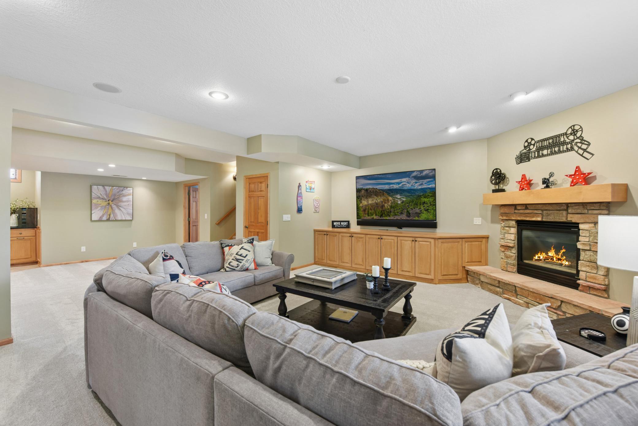 Spacious family room