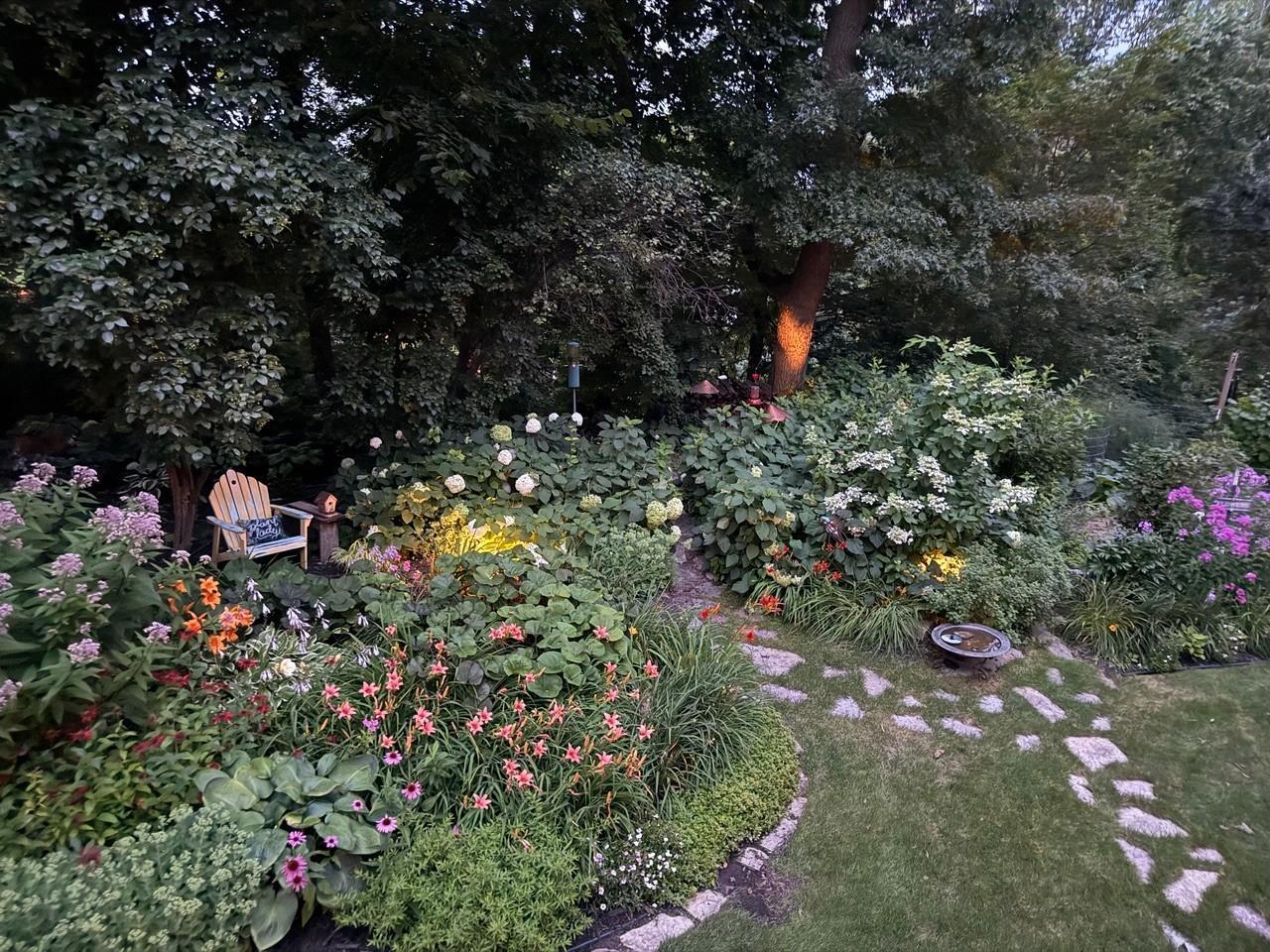 Enjoy entertaining in this magical backyard setting.