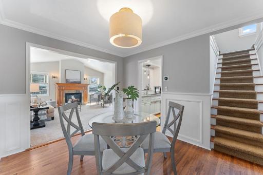 Dining area is also close to the family room.