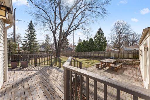 One of the largest yards on this block. And, its fenced!