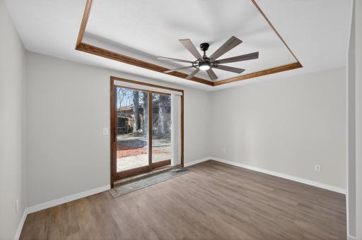 Primary Bedroom Which walks out to Your Back Oasis.
