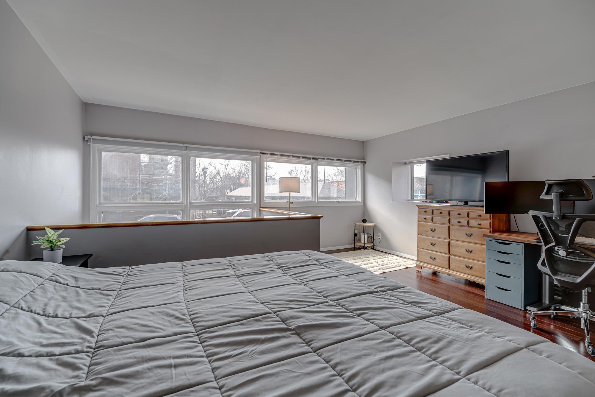 Multiple windows allowing natural light in