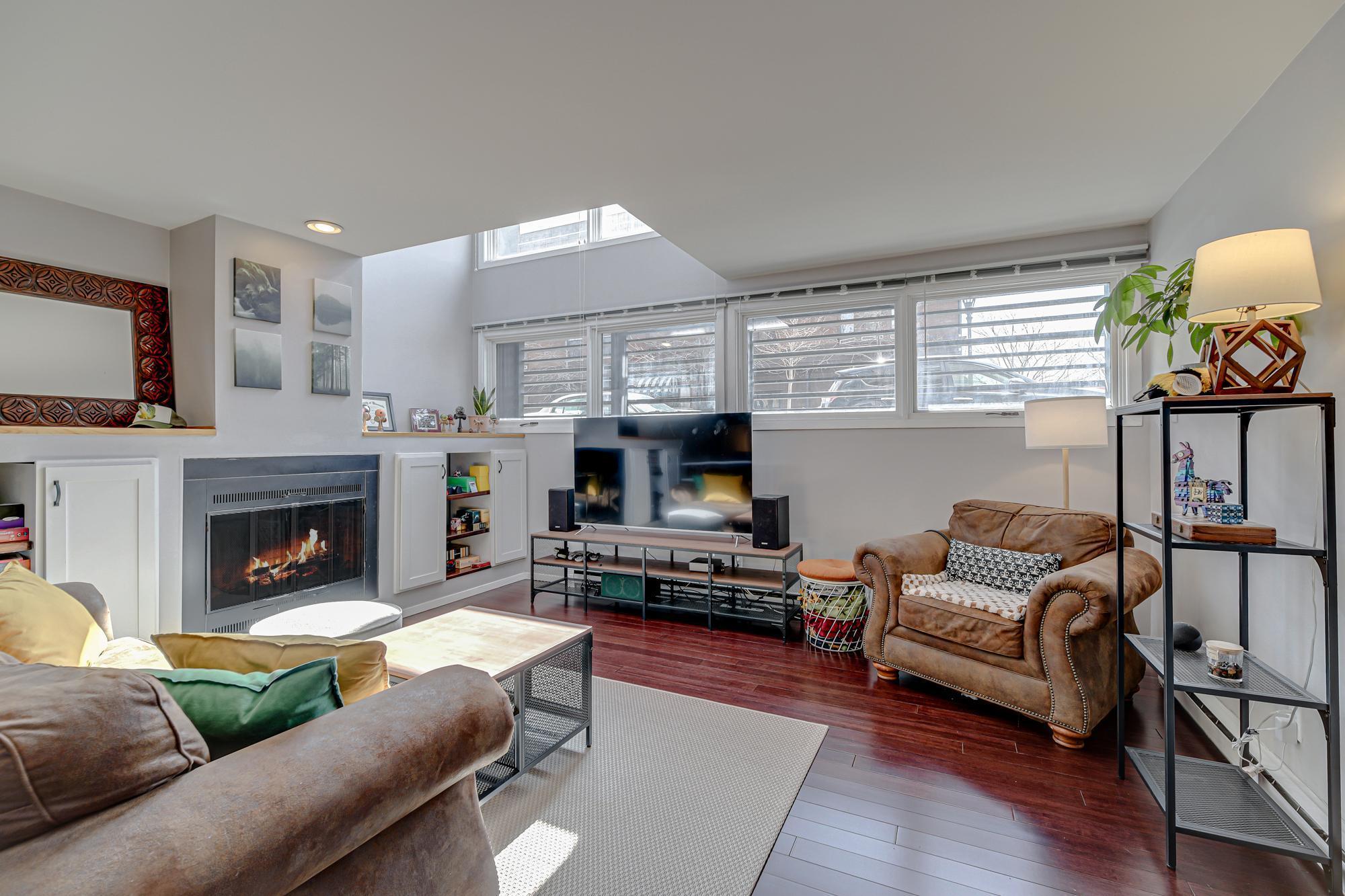 Main level features a bright and airy living room