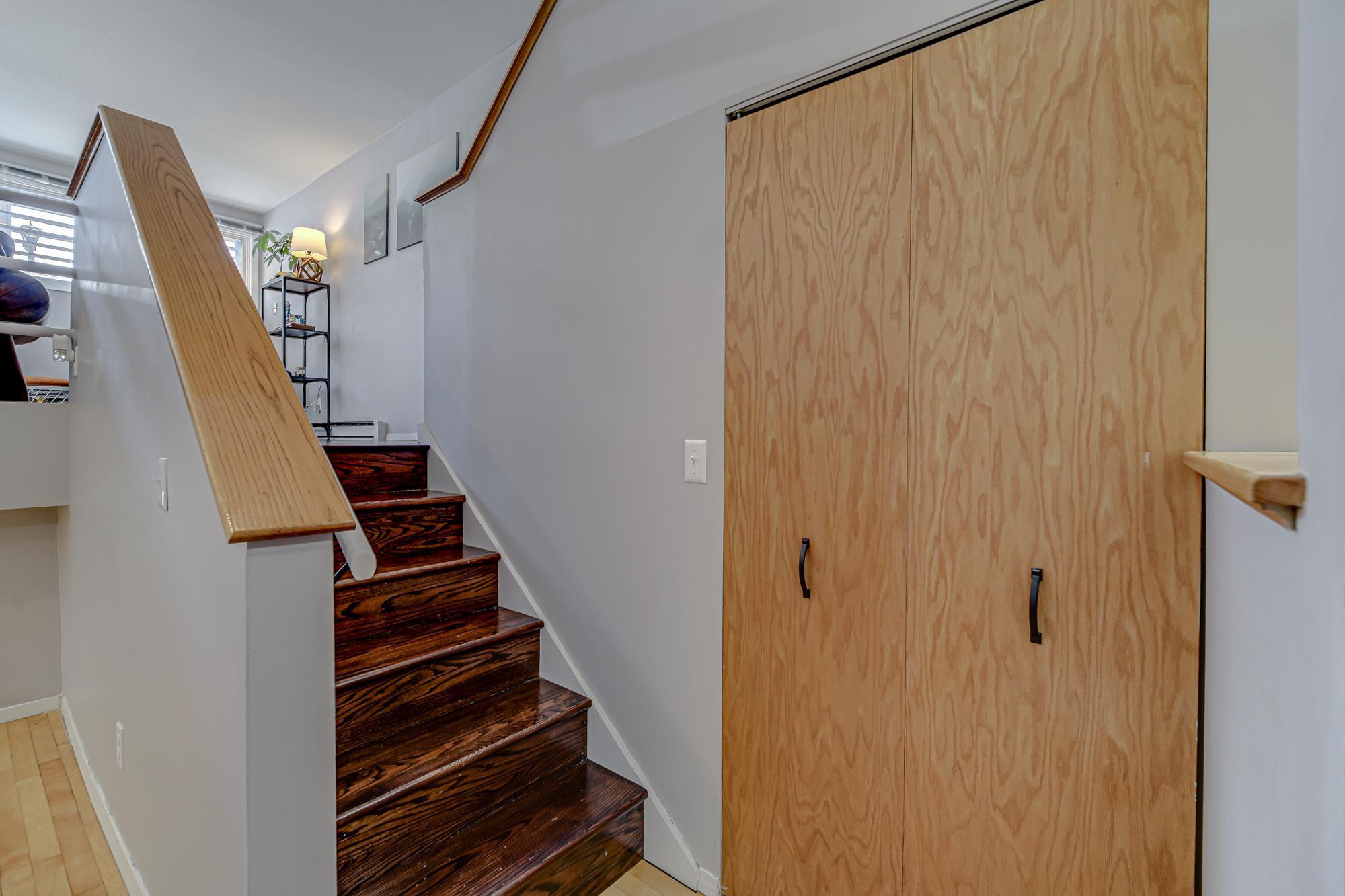 Stairs leading back down to dining + kitchen area