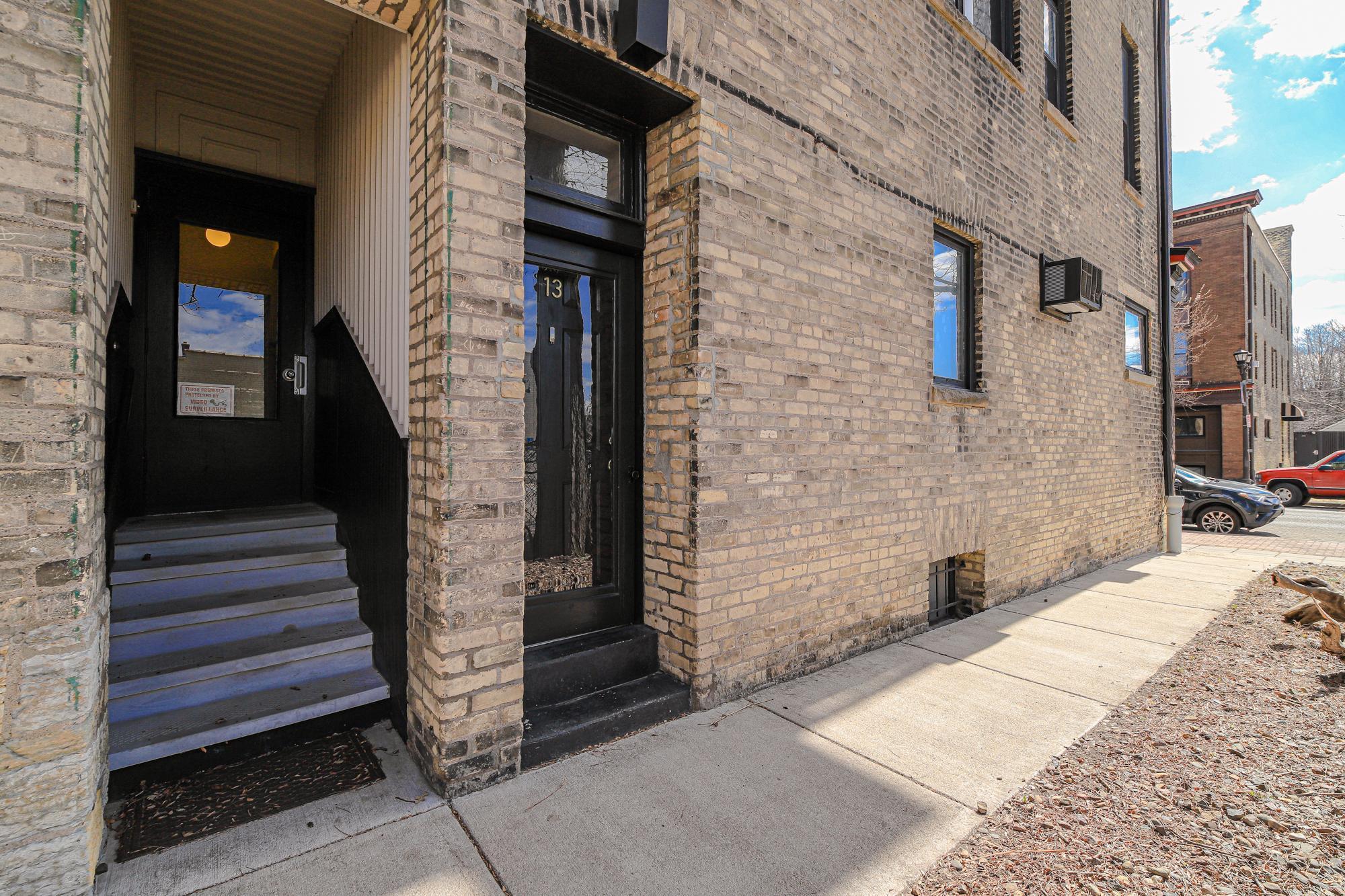 Private entrance off the side of the building