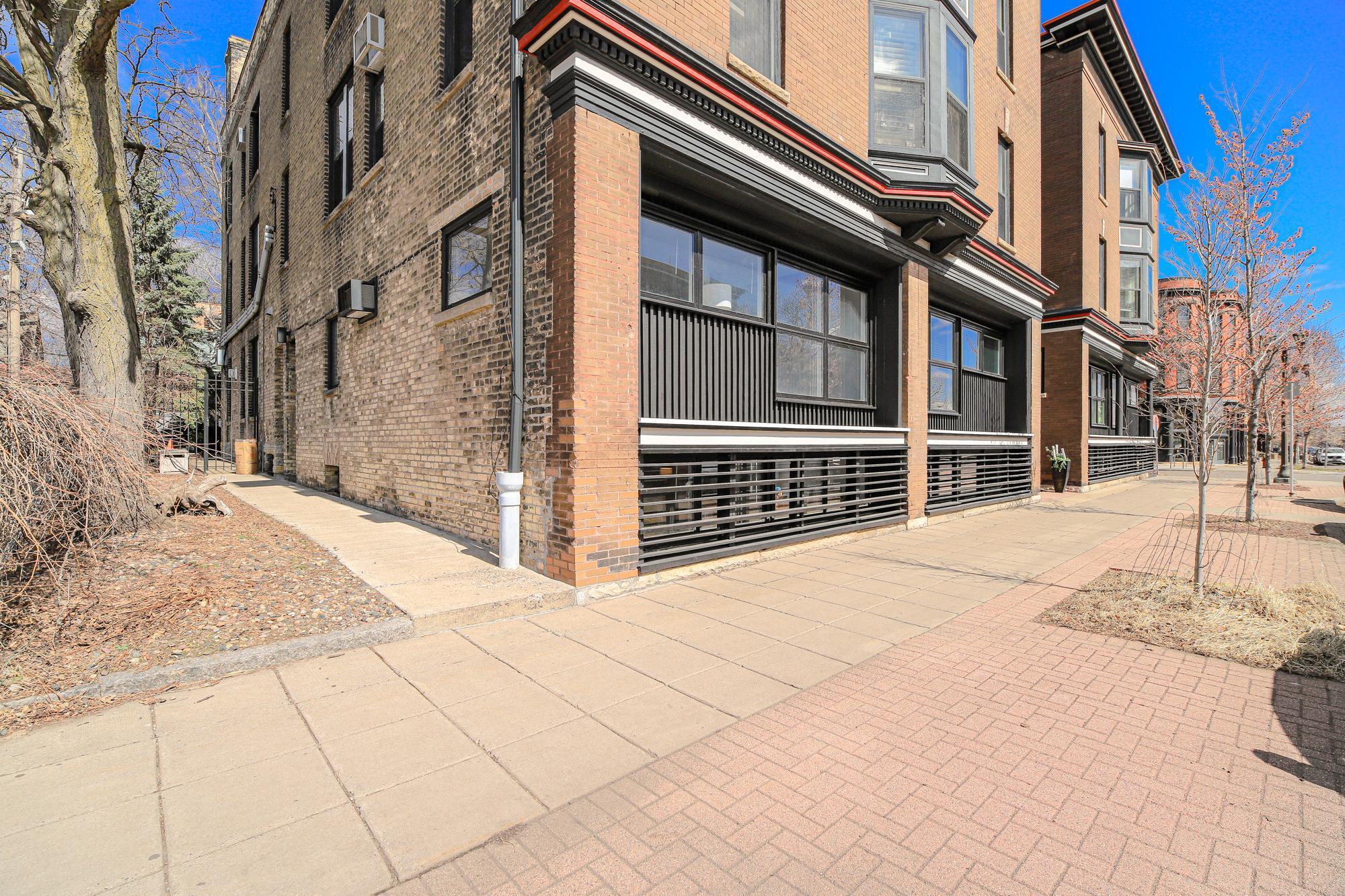 Building is full of charm and character with brick exterior